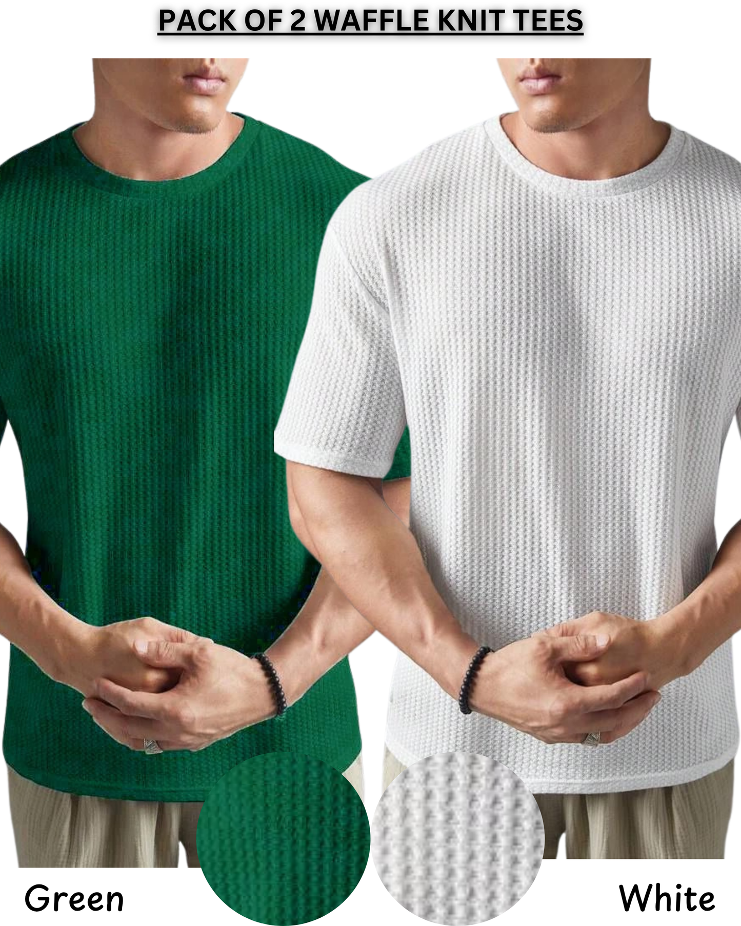 Pack of 2 – Waffle Knit Tees