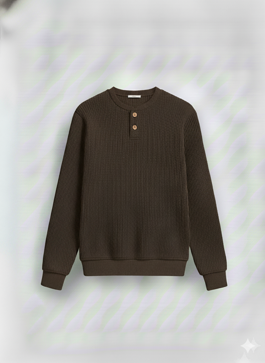 Dual-Knit Henley Pack (Navy & Dark Brown)