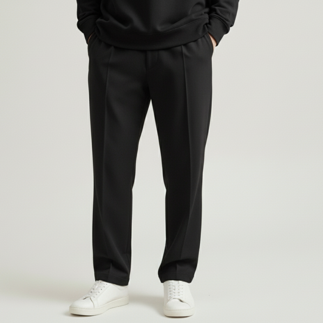 Black Pleated Trousers