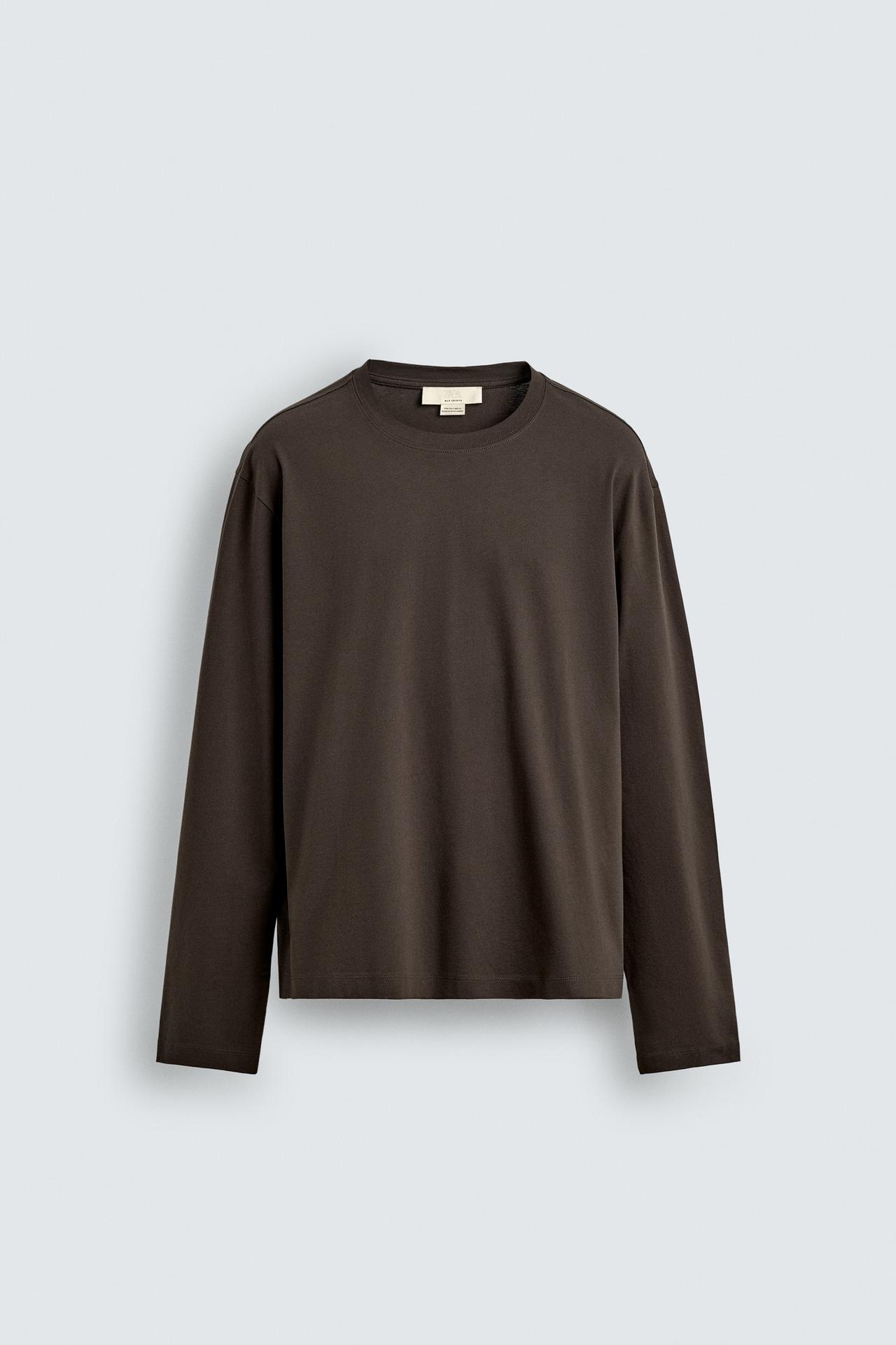 2 Pieces Full Sleeves T-Shirt ( BROWN & DARK GRAY )
