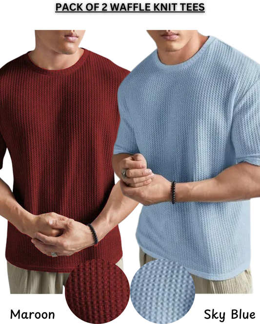Pack of 2 – Waffle Knit Tees