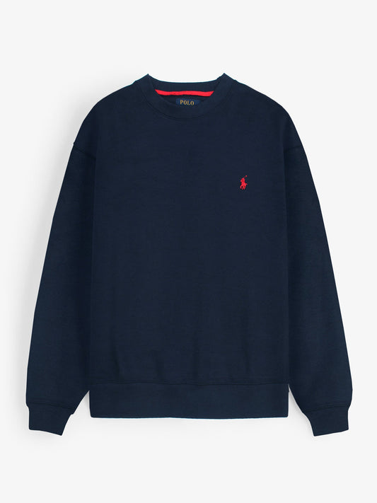 The RL Fleece Sweatshirt (navy blue) unisex