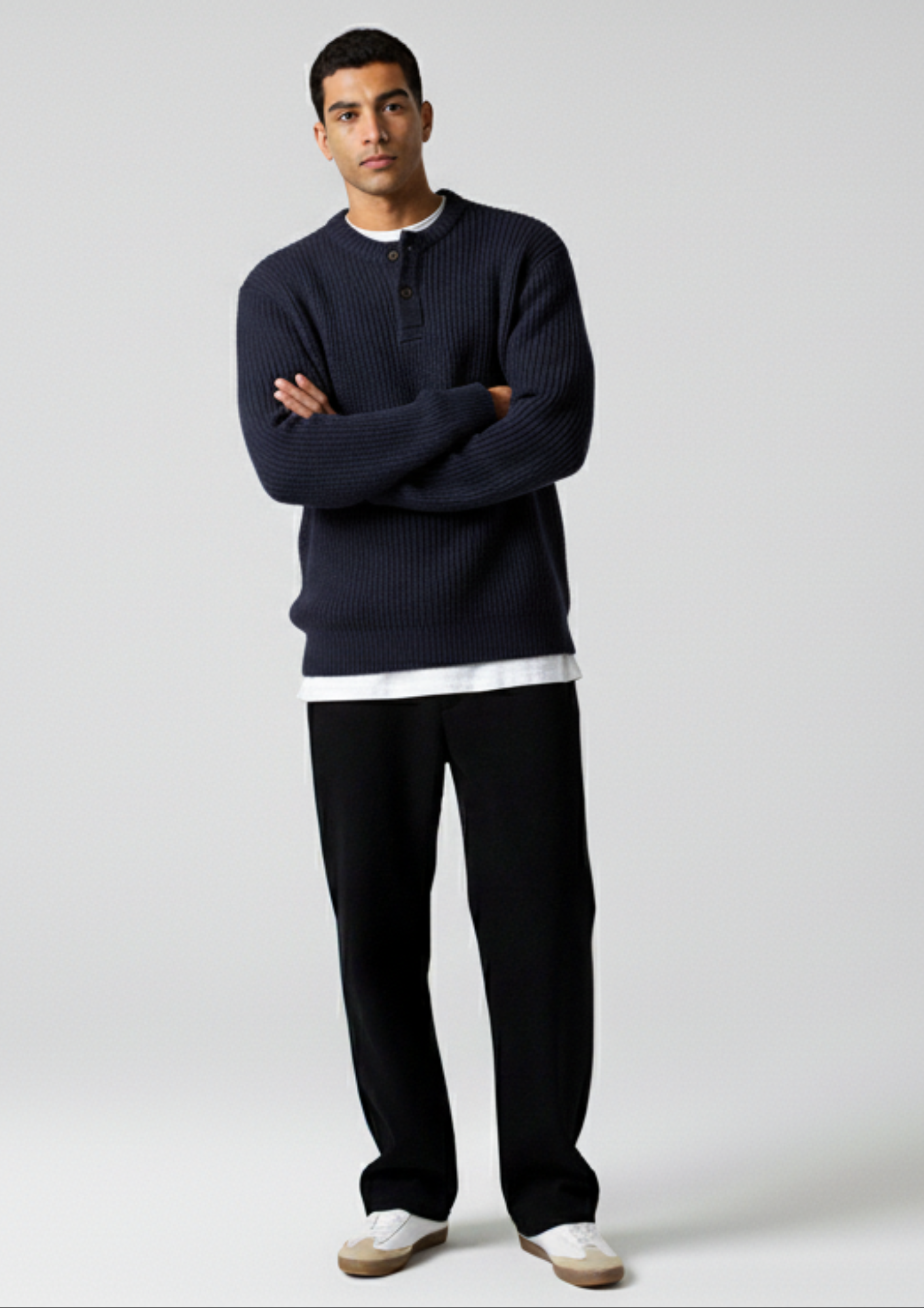 Navy blue Full Sleeve Hanley