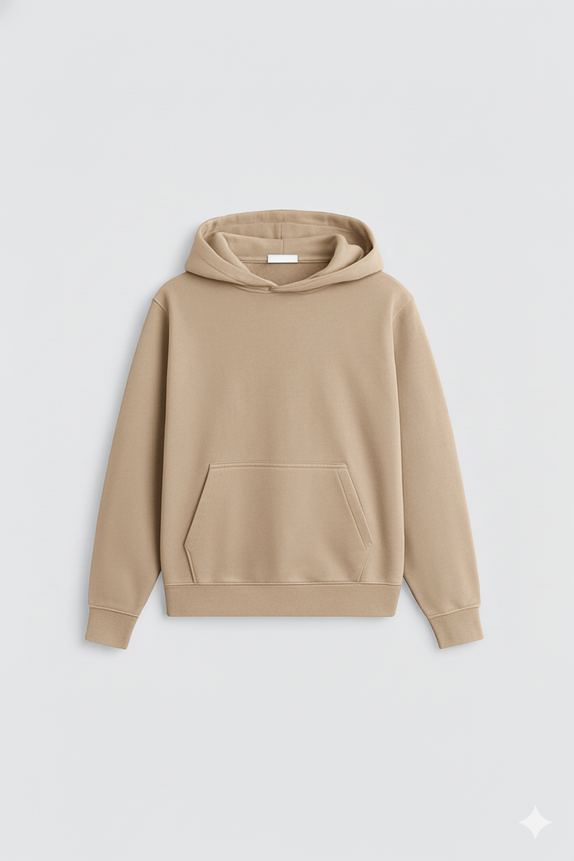 Beige Oversized Hoodie