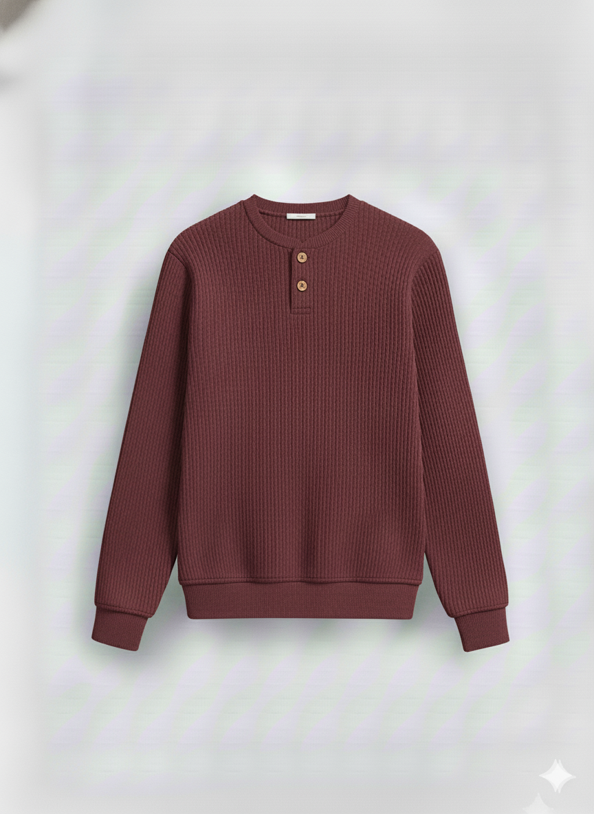 Dual-Knit Henley Pack (Navy & Maroon)