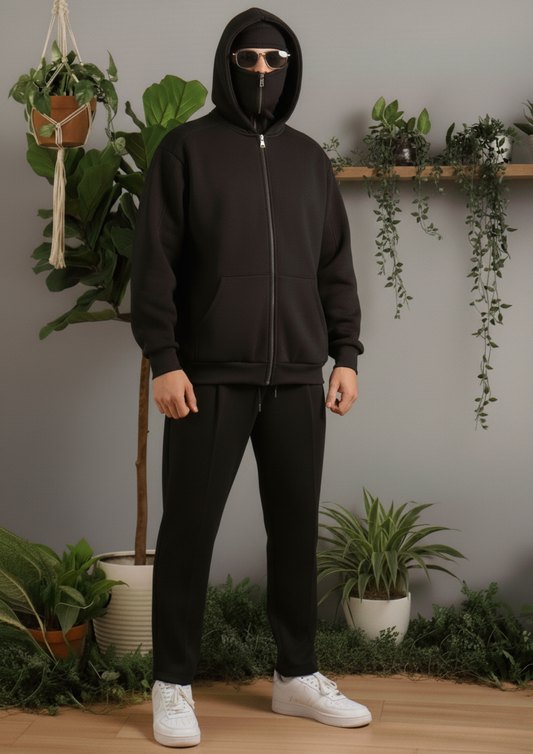 Balaclava Oversized ZIpper Hoodie