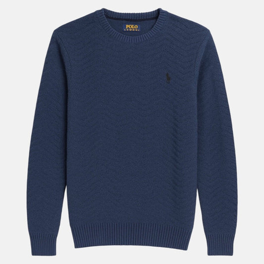 RL Premium V Knit Sweater (Blue)