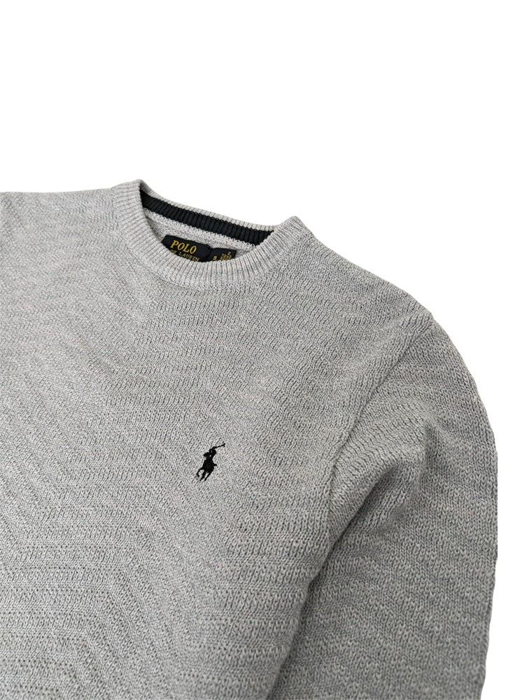 RL Premium V Knit Sweater (Silver)