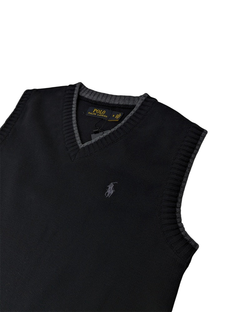 RL Premium S/L Knitted Sweater (Black)